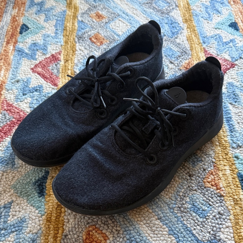 Allbirds Wool Runners Size 12 Men's Black Wool Sneakers